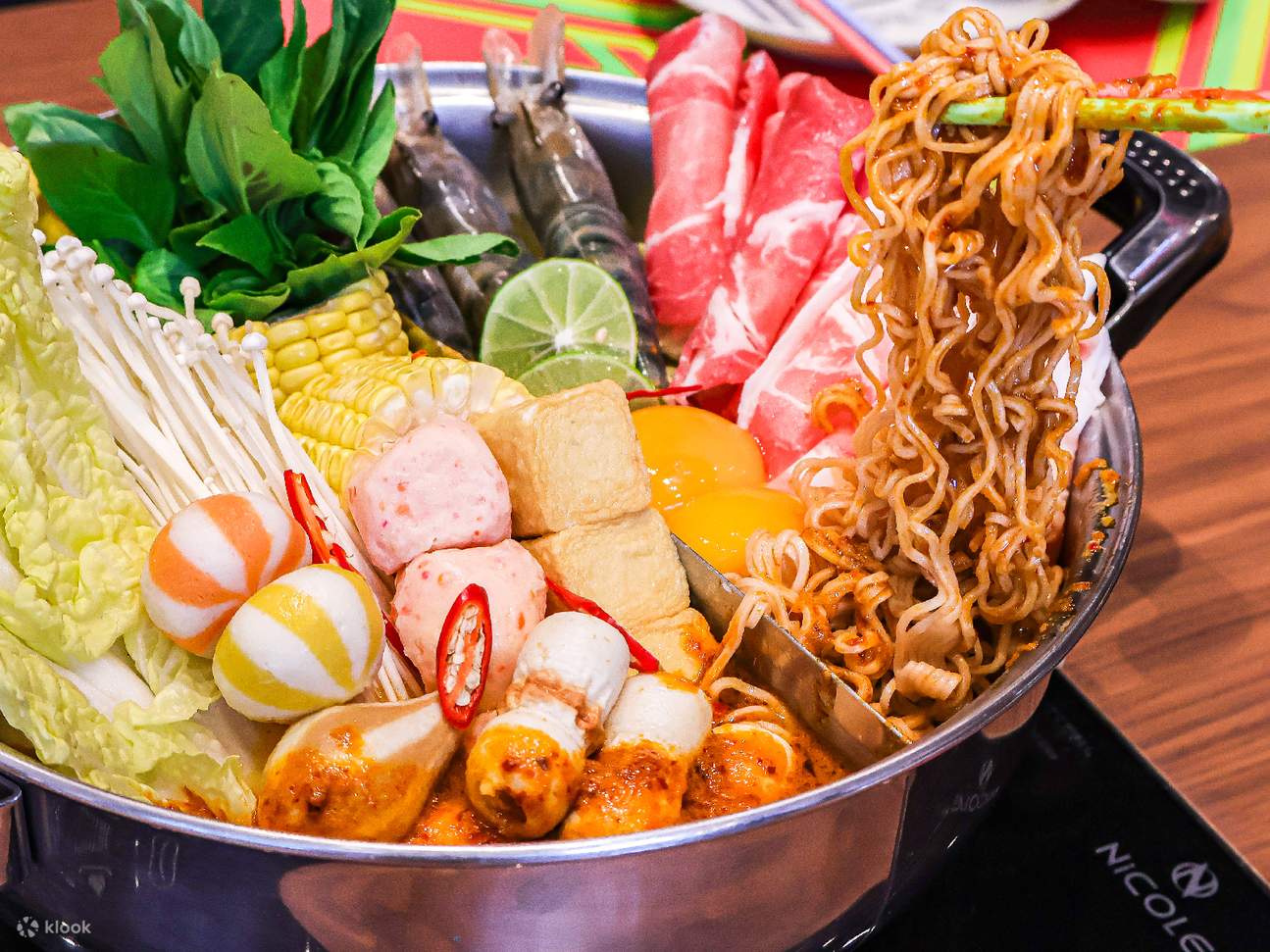 Can't Help I'm Rich Pork Set at The Co Go Round restaurant ambience on 7th Floor in Central World Bangkok