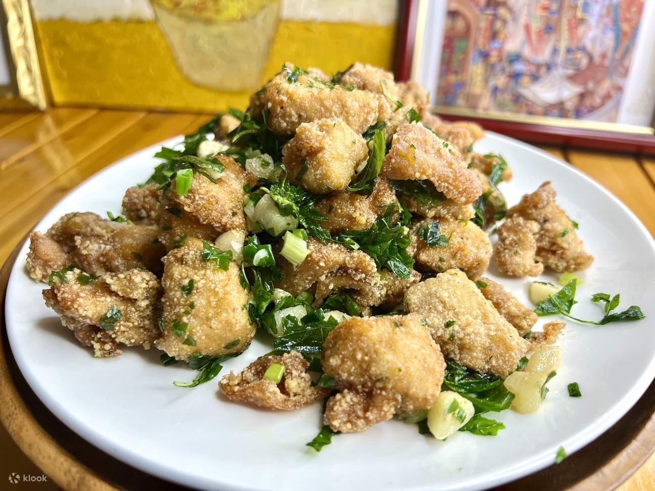 Knuspriges, gesalzenes Hähnchen