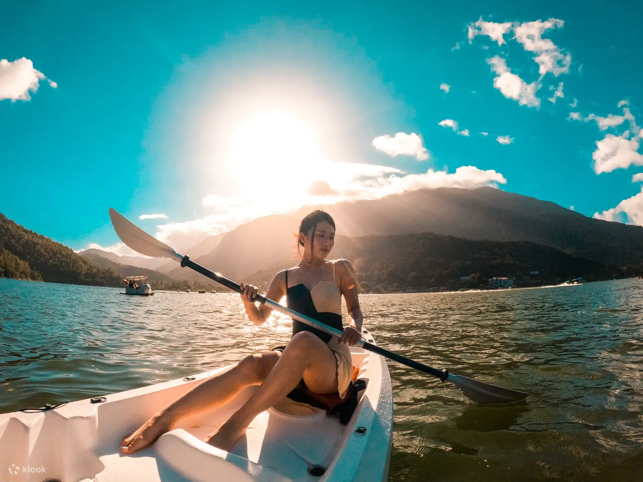 Canoe at Liyu Lake in Hualien