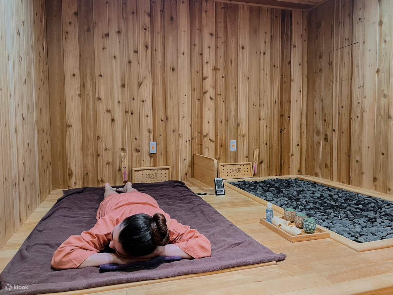 Baño de roca fundida tipo baño termal japonés Yunohana