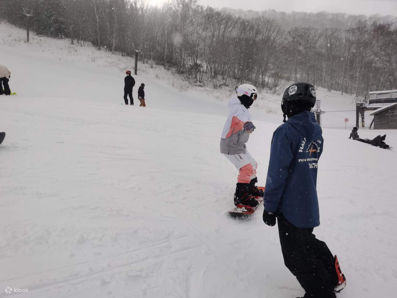 私人滑雪课程合照