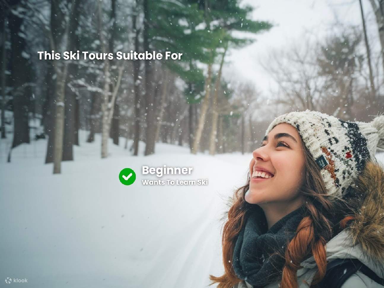 这项活动非常适合初学者（0经验/不确定如何滑雪，但想学习）。我们提供包含交通、设备租赁、缆车票和教练课程的一日游！