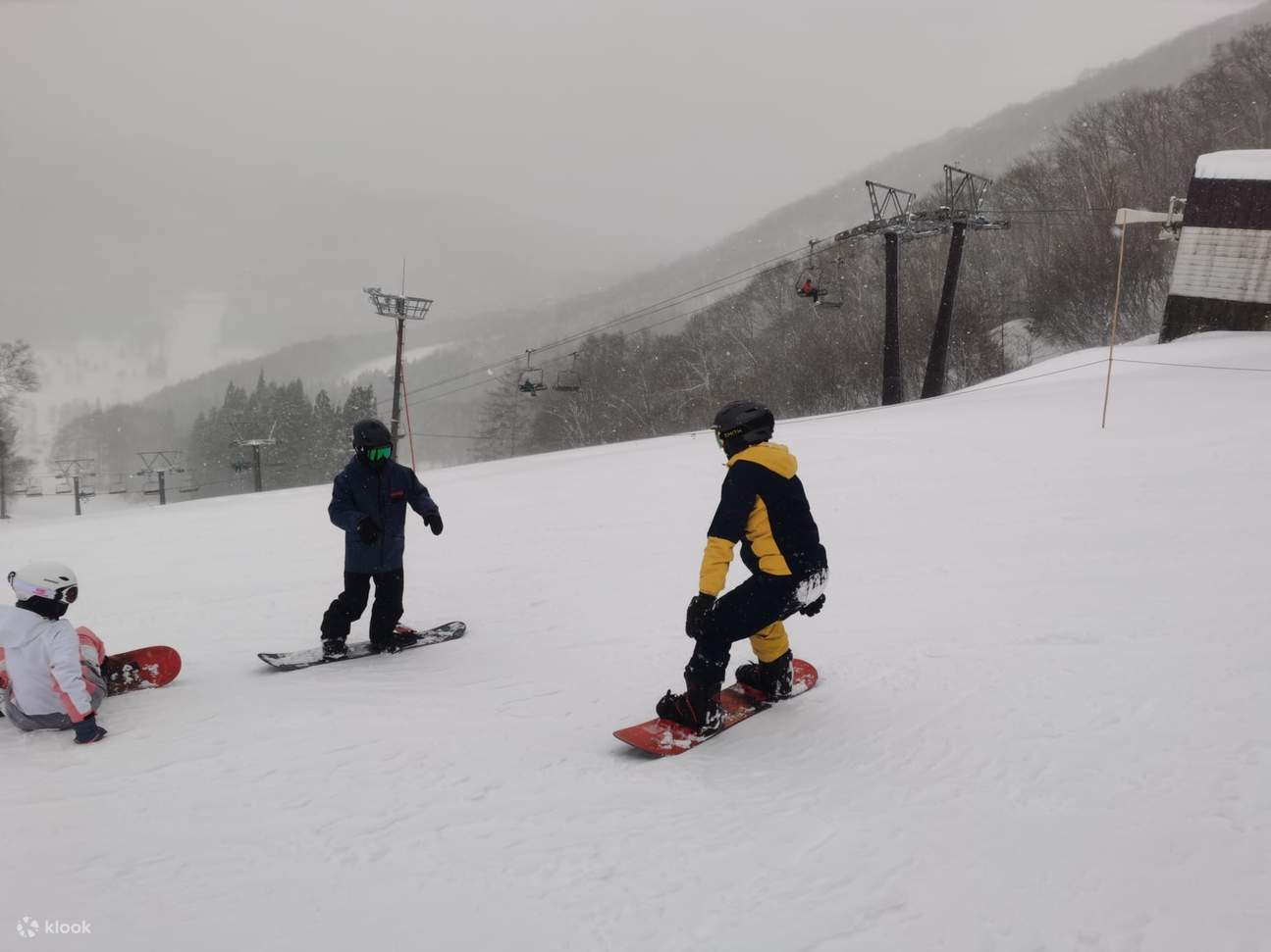 私人滑雪课程合照