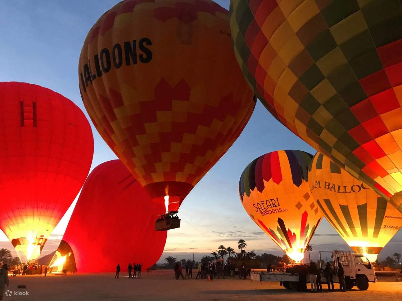 Vol en montgolfière à Louxor avec transferts inclus