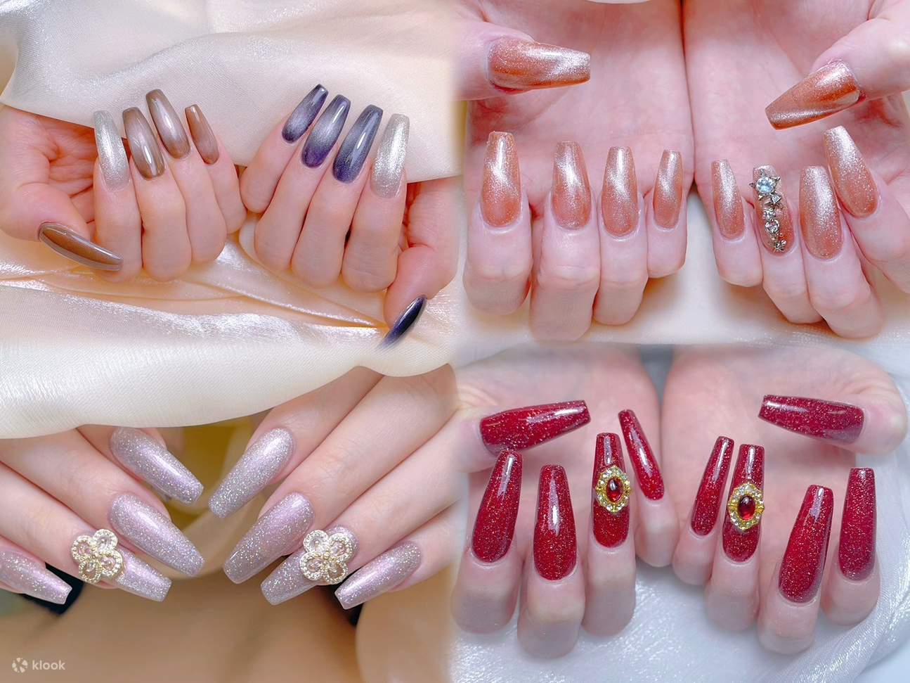 800가지 이상의 젤 컬러와 다양한 3D 장식을 조합하여 개성 넘치는 스타일을 자유롭게 연출해 보세요.