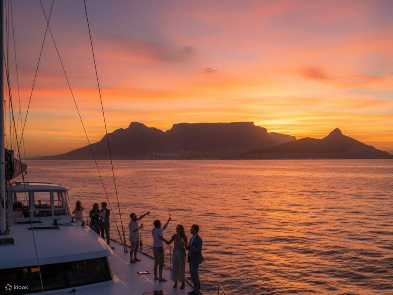 开普敦日落游船之旅－香槟与城市美景