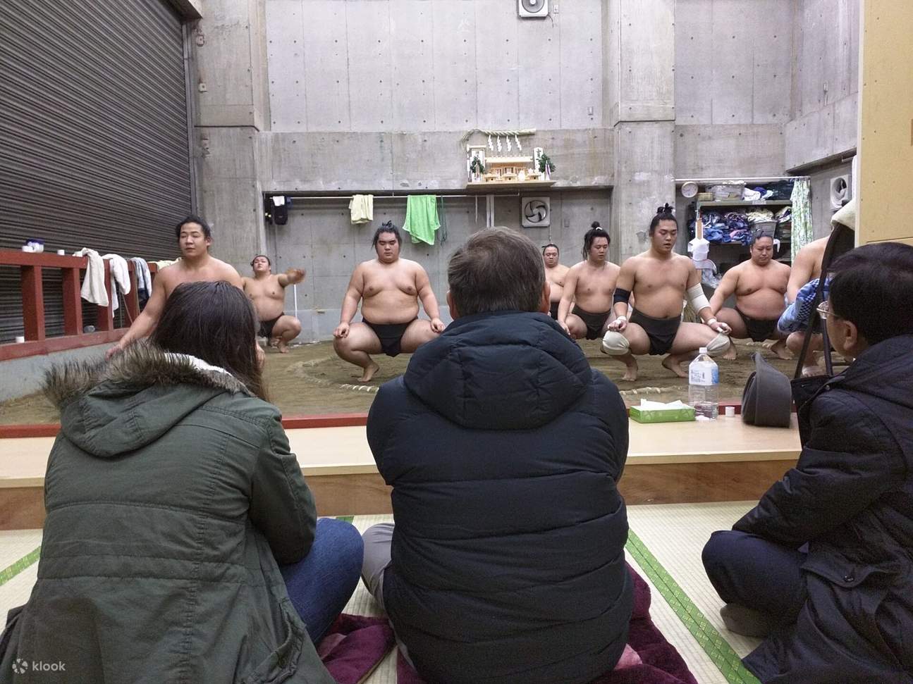 Entraînement matinal de sumo