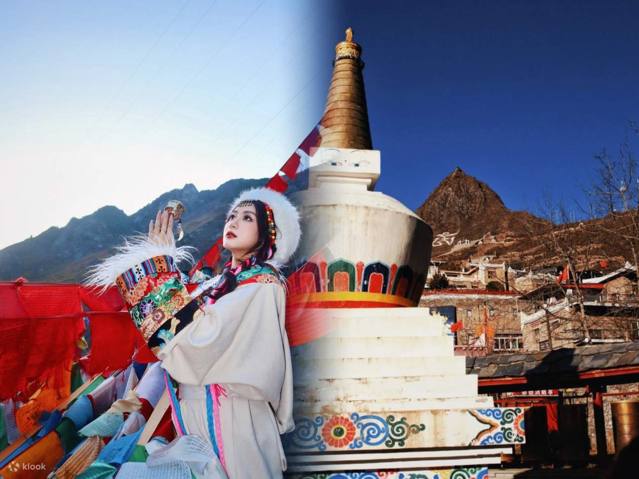 Sichuan Chengdu Bipenggou + Ganbao Tibetan Village 1-Day Pure Play Tour  (Primeval Forest + Plateau Snow Mountain + Tibetan and Qiang Culture Pure  Play) - Klook