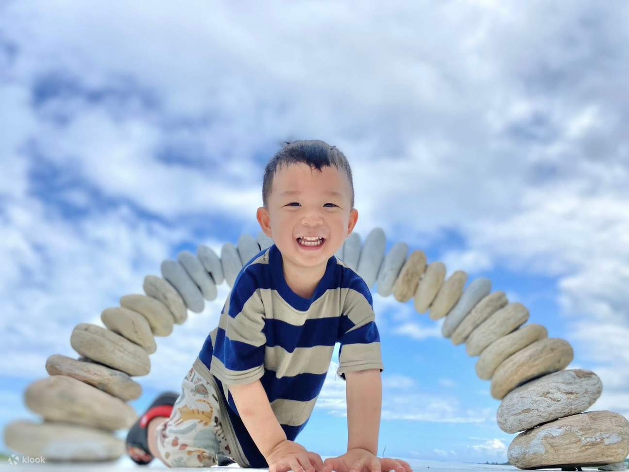 Funny Stone Arch Children's Photo