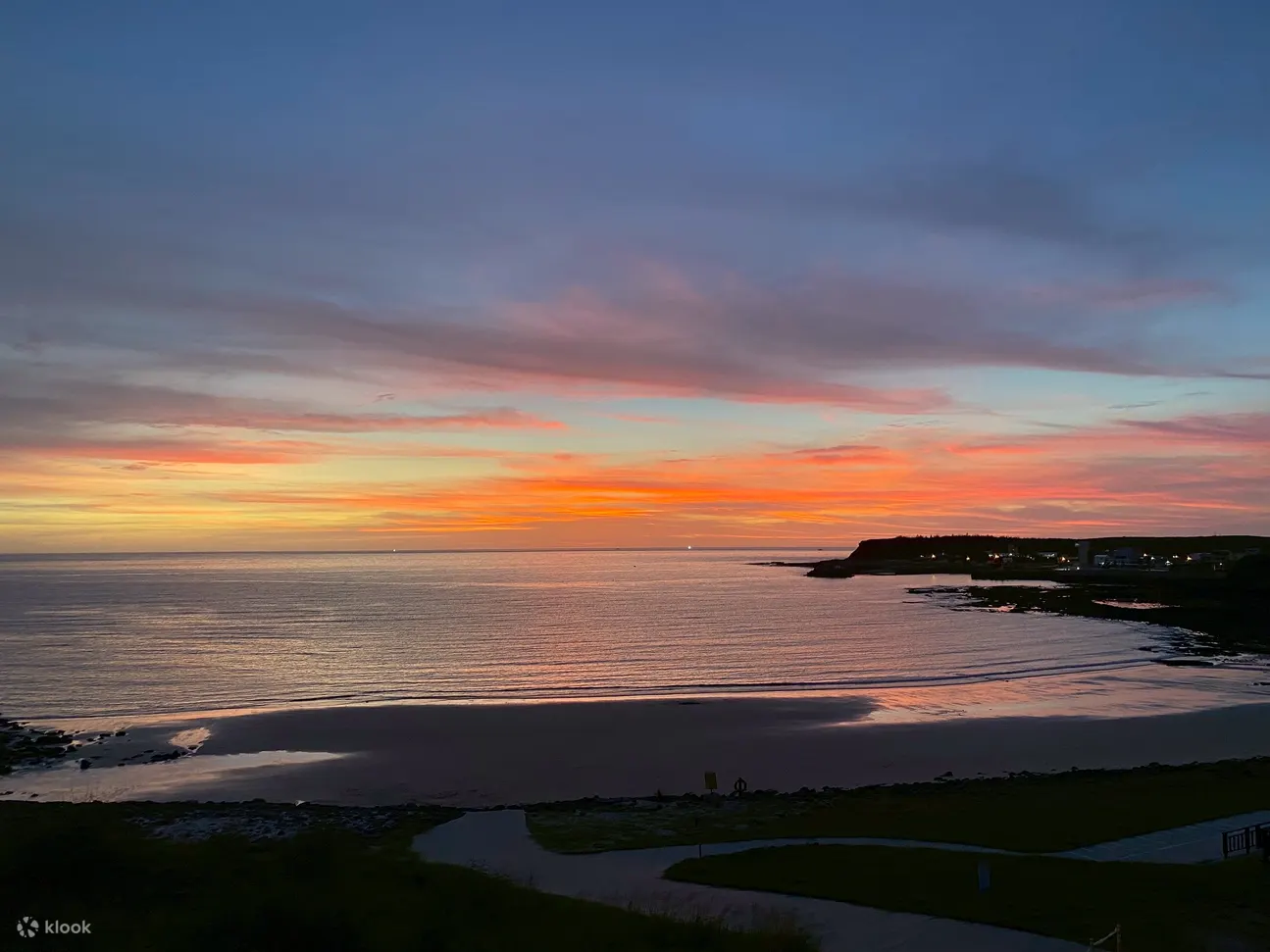 梦幻沙滩夕阳