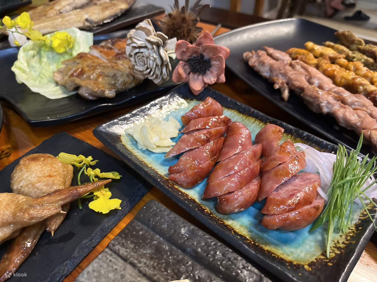 下豊峰BBQハウス、串焼き