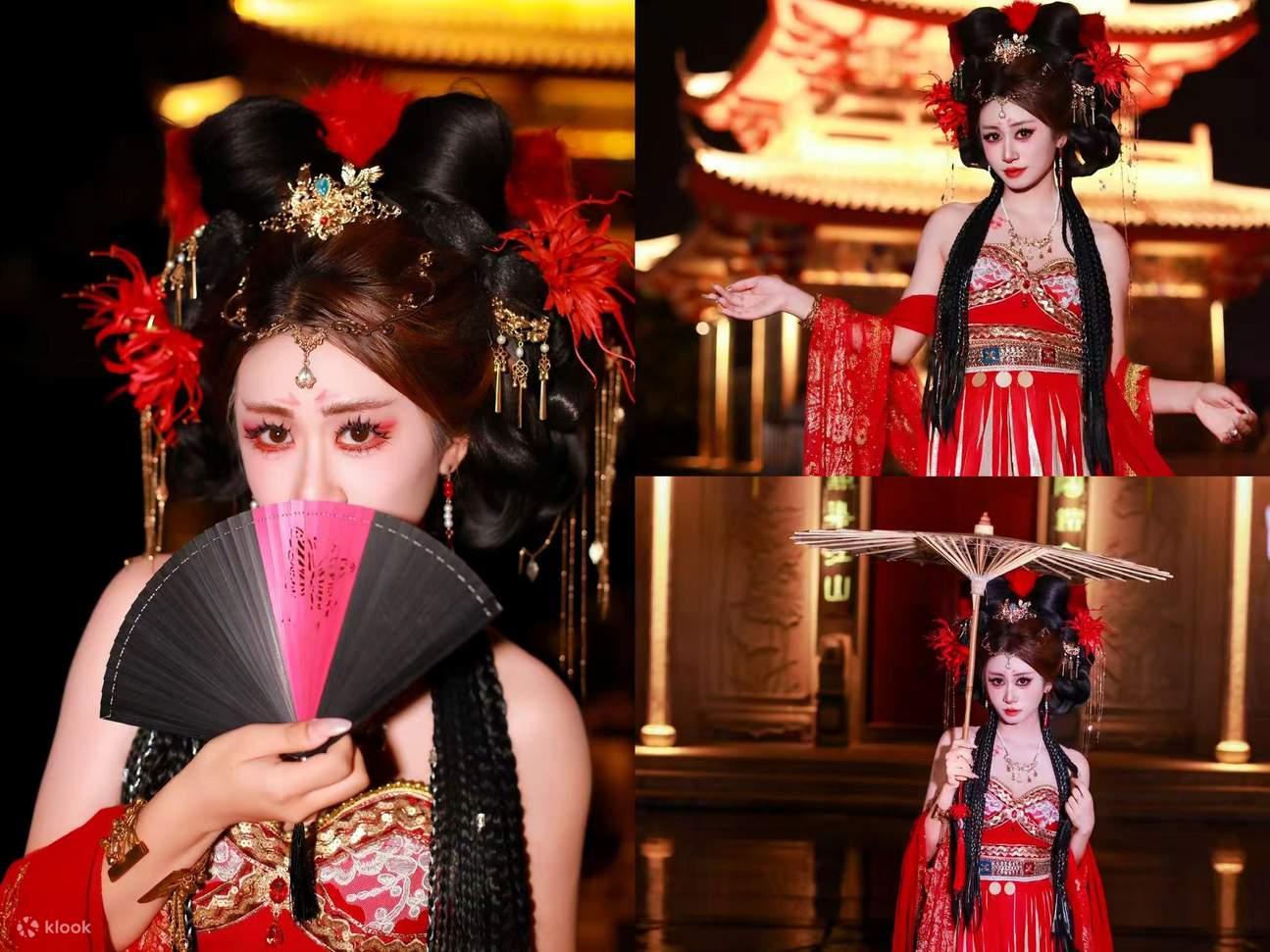 Es handelt sich nicht nur um das einfache Fotografieren in Hanfu-Kleidung, sondern um eine vollständige Zeremonie vom Augenbrauenzeichnen über das Schminken bis hin zum Blumenstecken und Haarknoten. Bei jedem Schritt vergessen Sie, dass Sie ein Tourist si