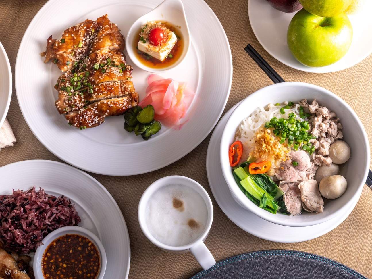 Breakfast Buffet and Lunch Set with unlimited coffee or tea at Plate