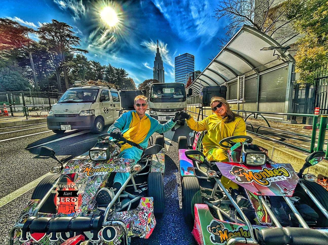 시부야에서 소규모 그룹 고카트 체험