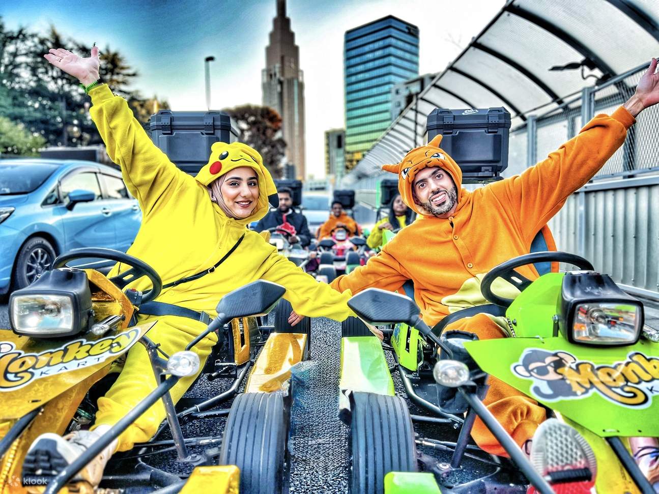 시부야에서 소규모 그룹 고카트 체험