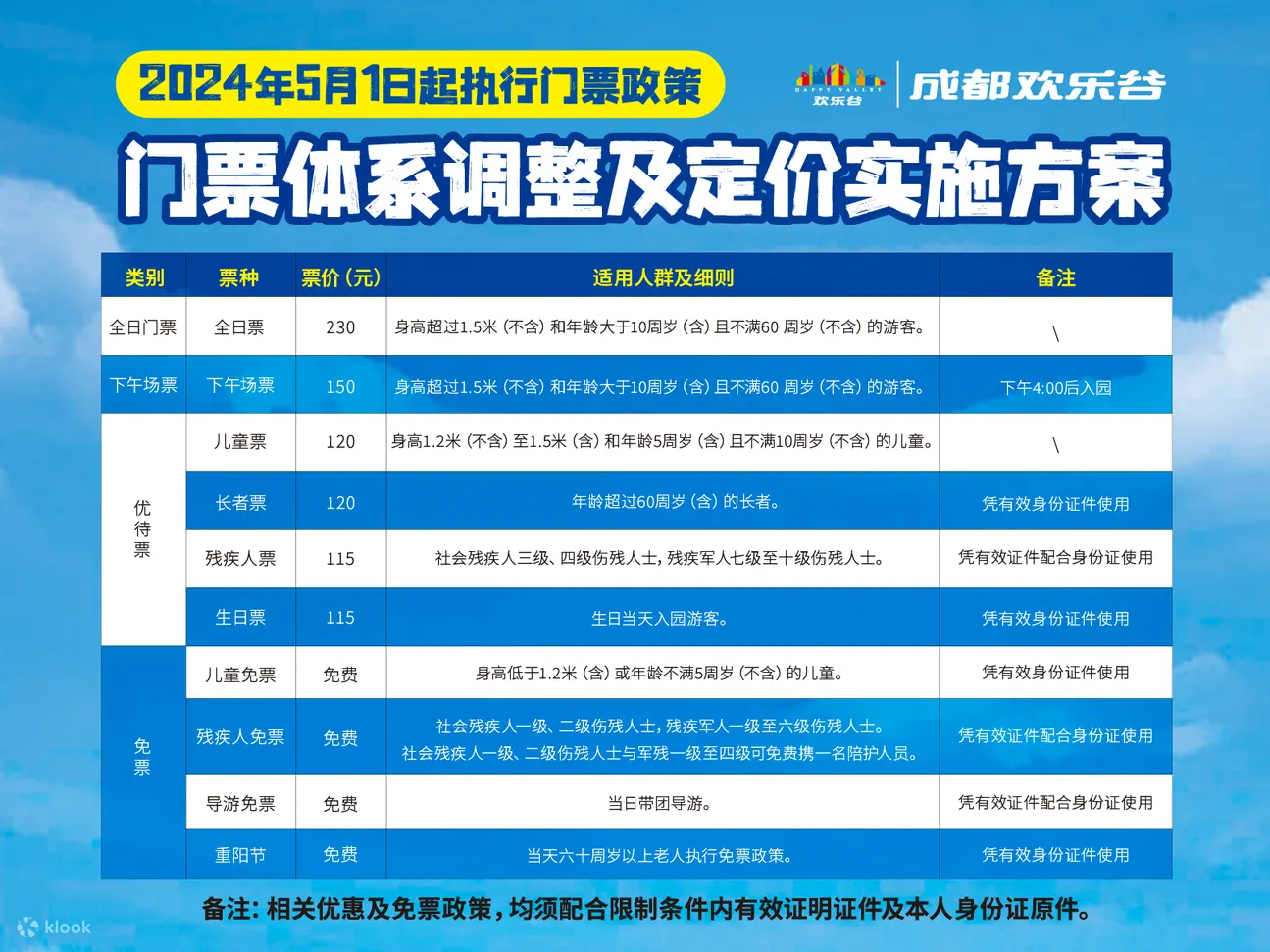 成都欢乐谷门票