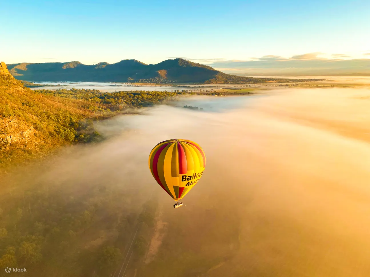 hot air balloon hunter valley