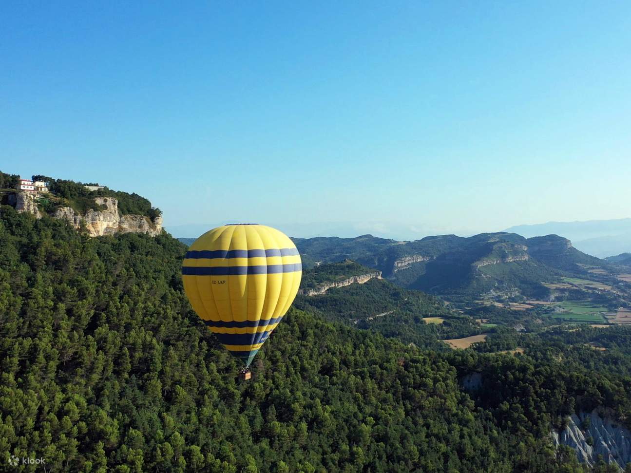 Naik belon udara panas dengan pilihan pengambilan dari Barcelona