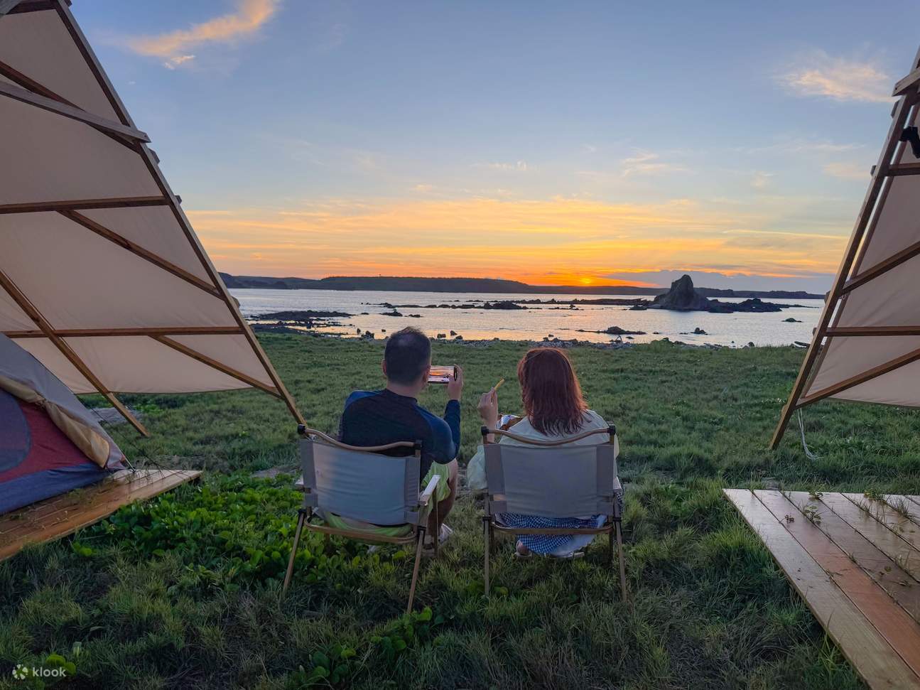 澎湖 忘憂島ナイトステイ：無人島1泊2食＆昼夜シュノーケリング＆神秘的な夜光砂とサンゴ礁生態＆テント不要の島嶼キャンプ＆砂浜の篝火星空ナイト