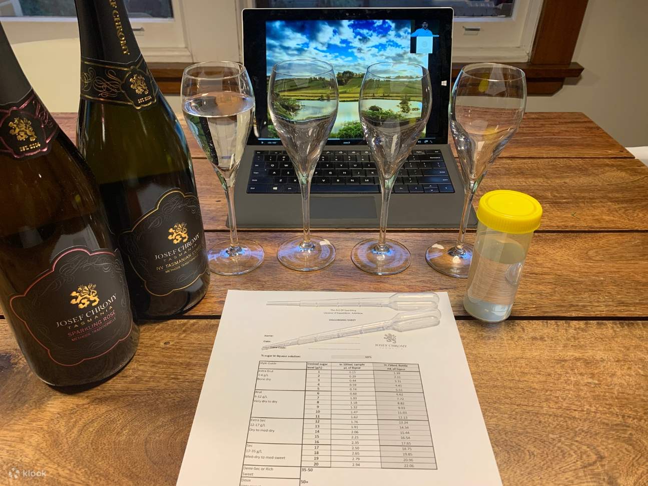 Virtual Sparkling Wine Making Class by Josef Chromy Winery Klook
