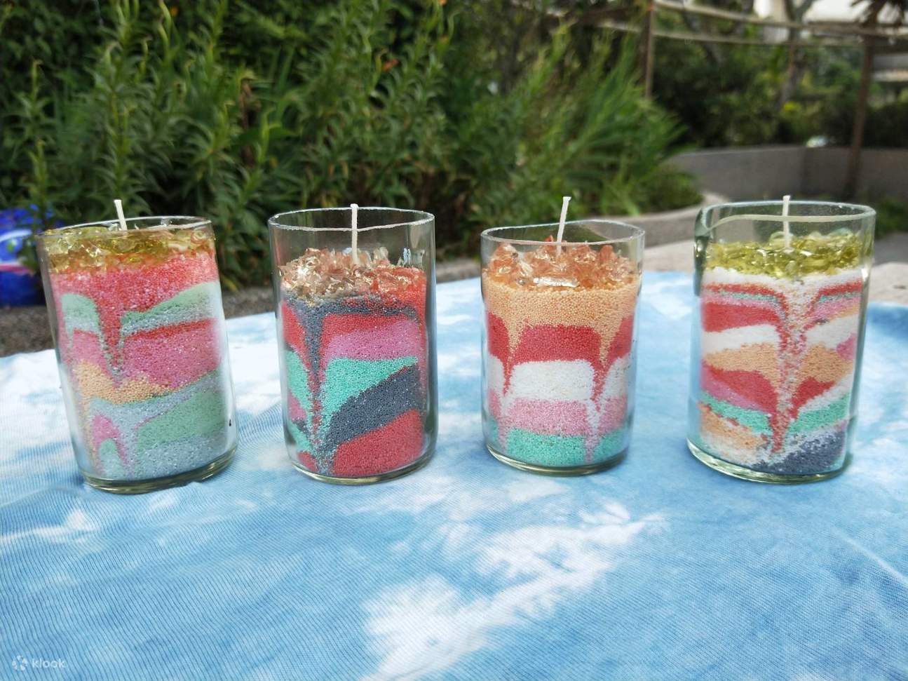 Cốc nến cát thực vật nguyên chất DIY