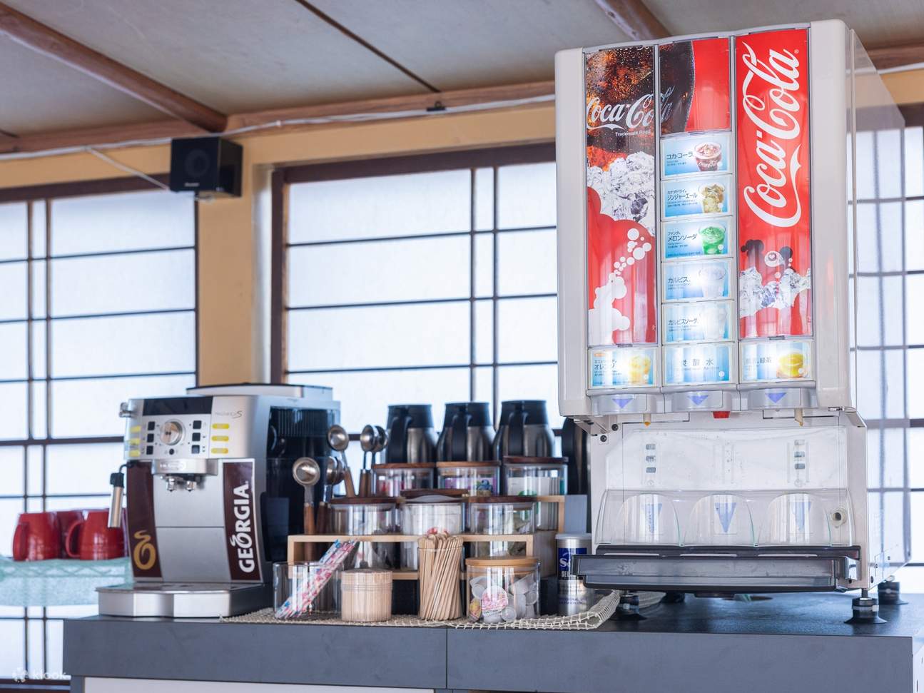 Non-alcoholic beverages are complimentary and available with unlimited refills.