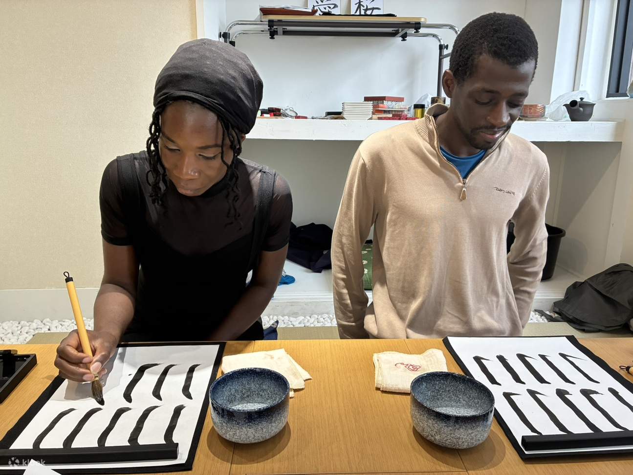 Tokyo: Japanese Calligraphy Workshop in Japanese room - Klook