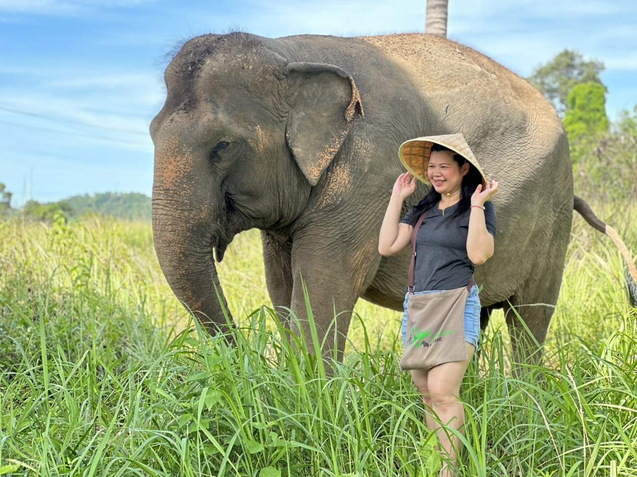 Pengalaman Merawat Gajah Setengah Hari di Samui Elephant Home