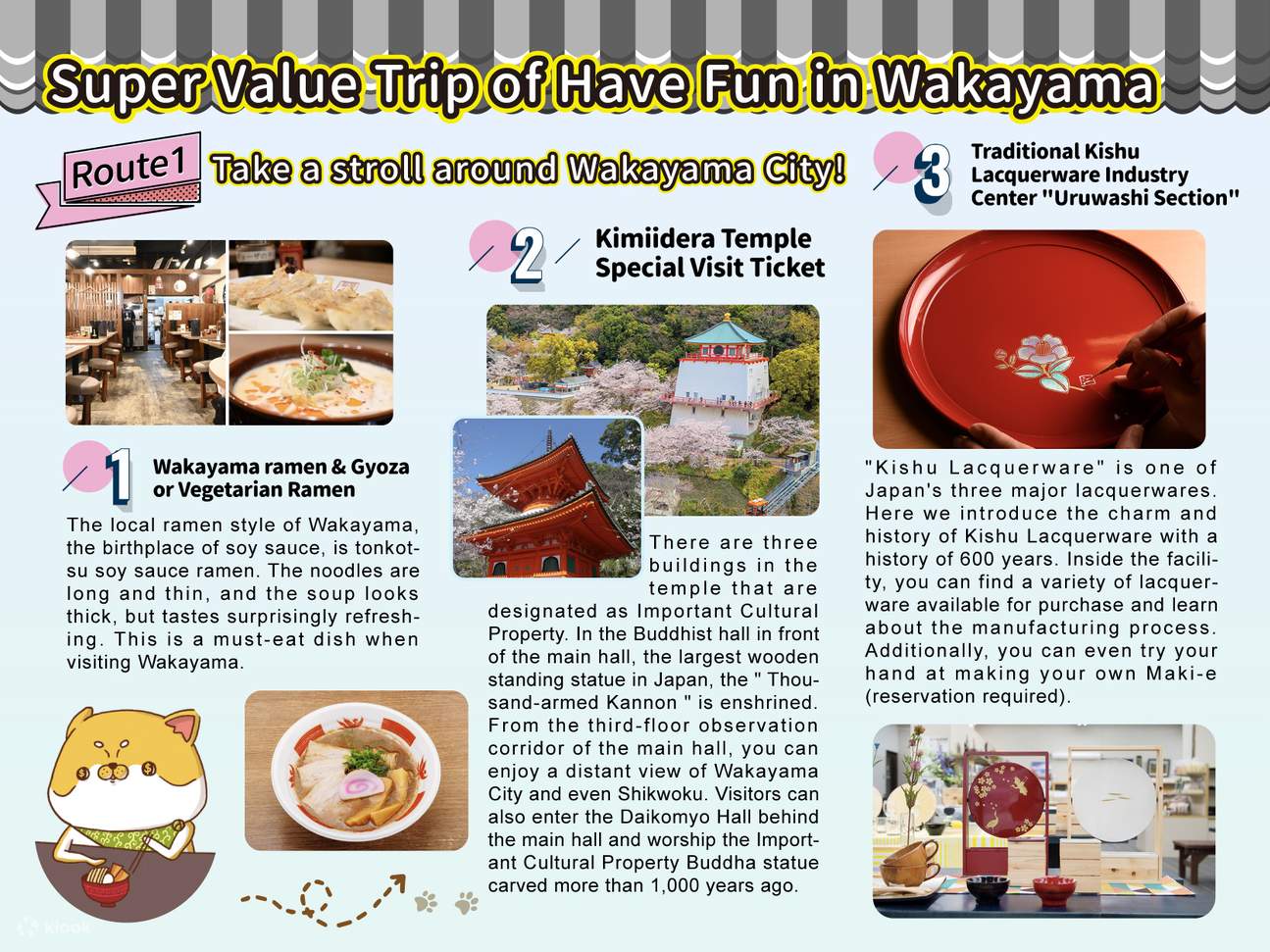 Pass Divertiti a WAKAYAMA (Pass Gratuito di 1 Settimana)