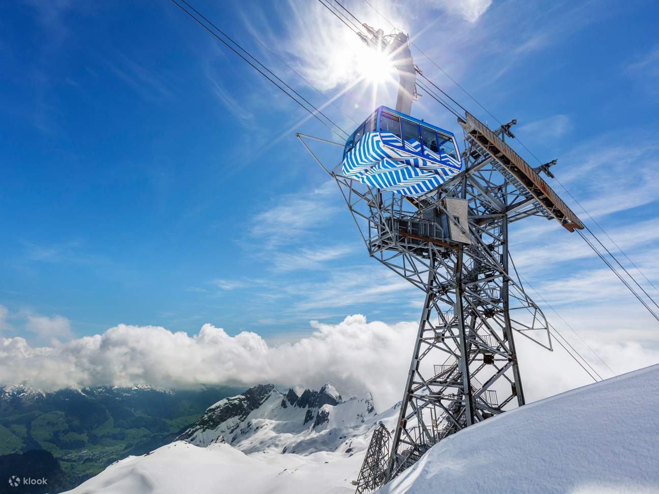 Tiket Santis Cable Car di Swiss