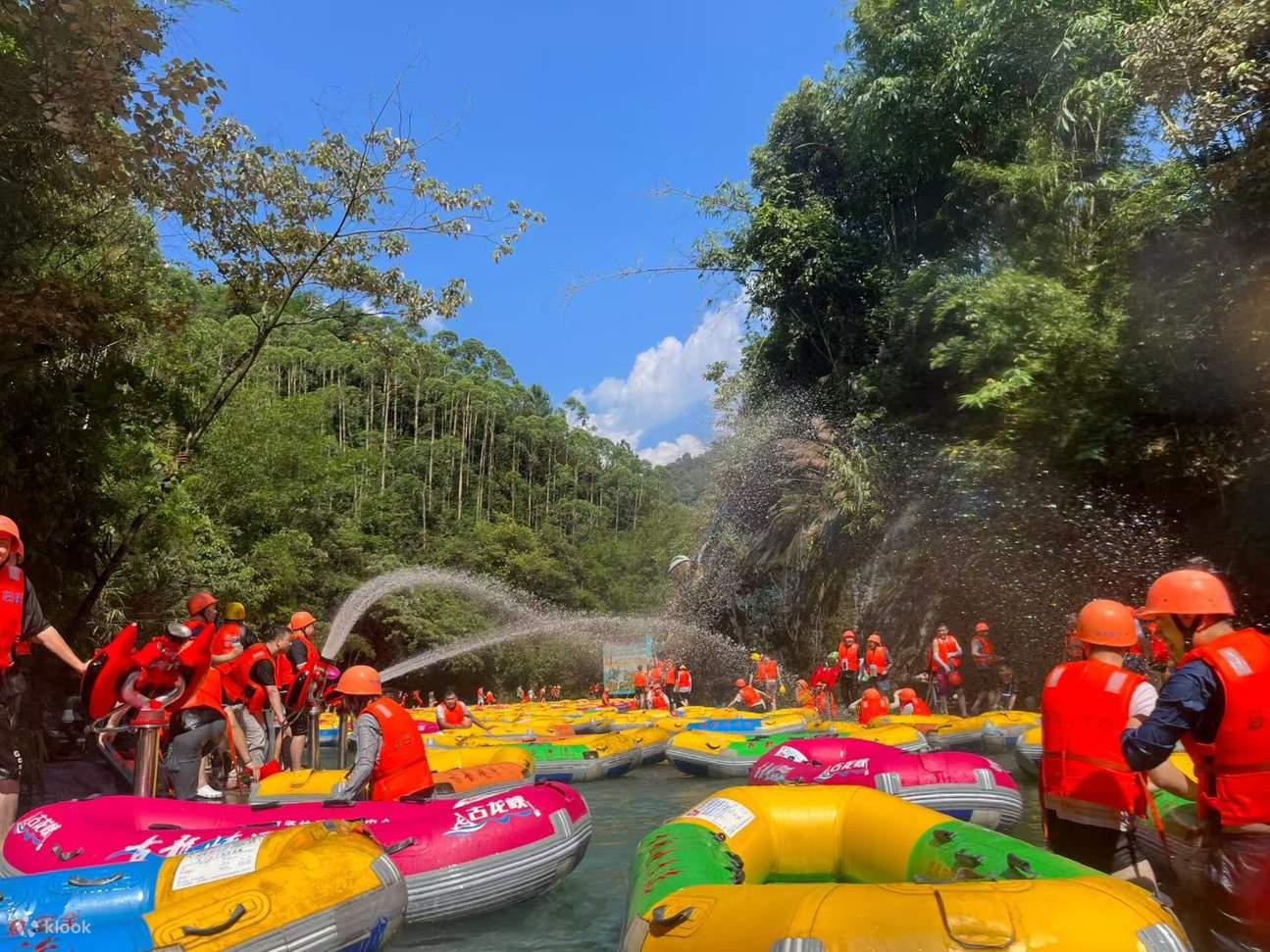 Fight Raftin Guangdong Qingyuan Gulong Gorge One-Day Tour | Full Course Rafting ...