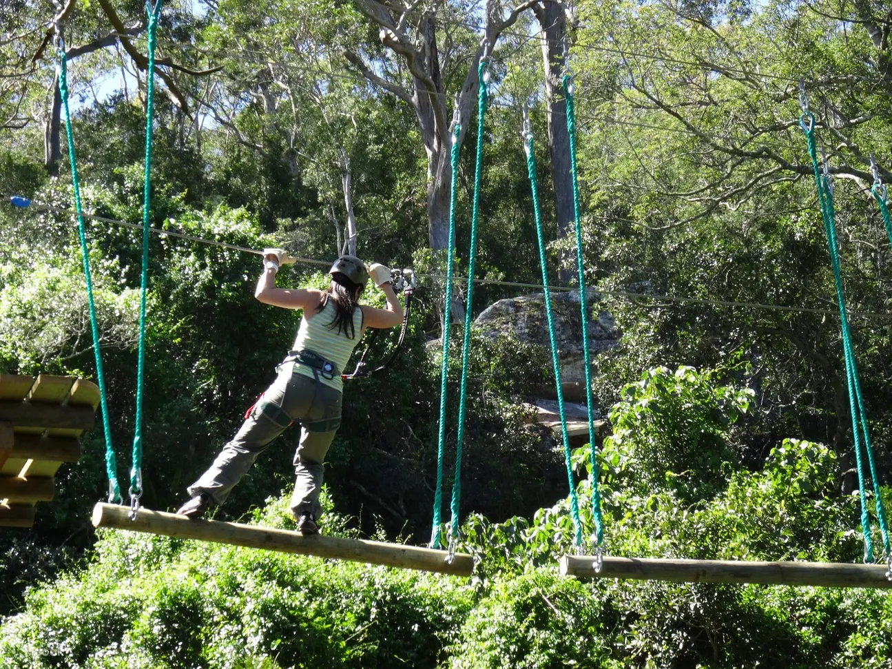 Ham selv afbalanceret dans Treetop Climbing and Ziplining Experience - Klook