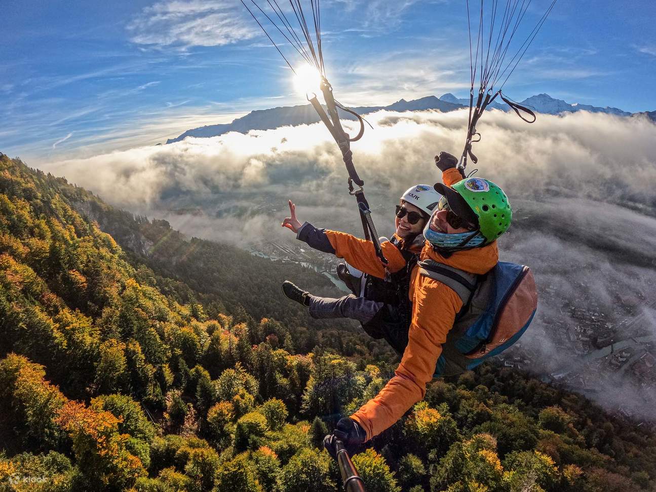 Nhảy dù lượn đôi ở Interlaken - Chuyến bay Đại Bàng Vàng 