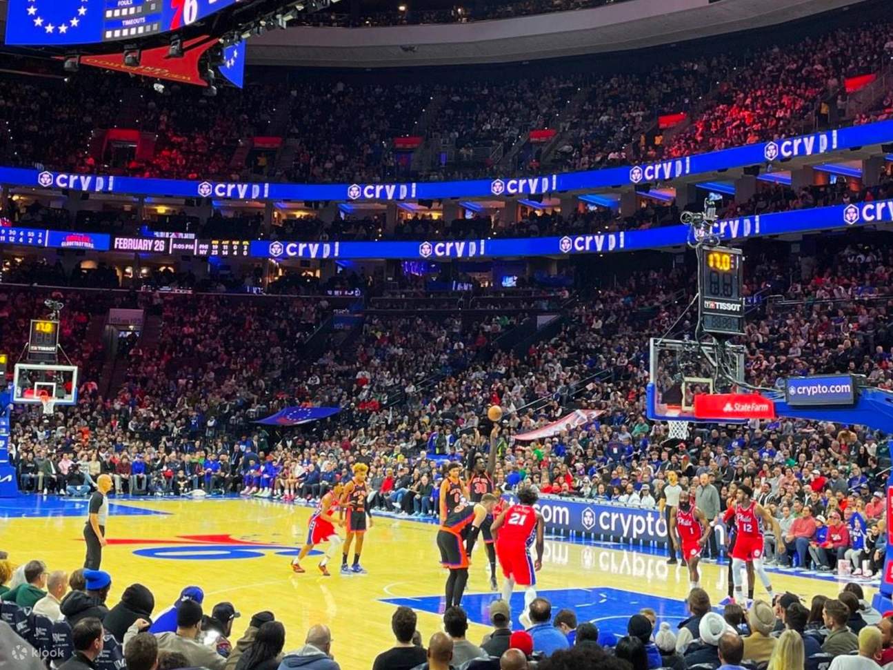 ウェルズ・ファーゴ・センター (Wells Fargo Center) でのフィラデルフィア・76ers (Philadelphia 76ers)  バスケットボールゲーム | Klook