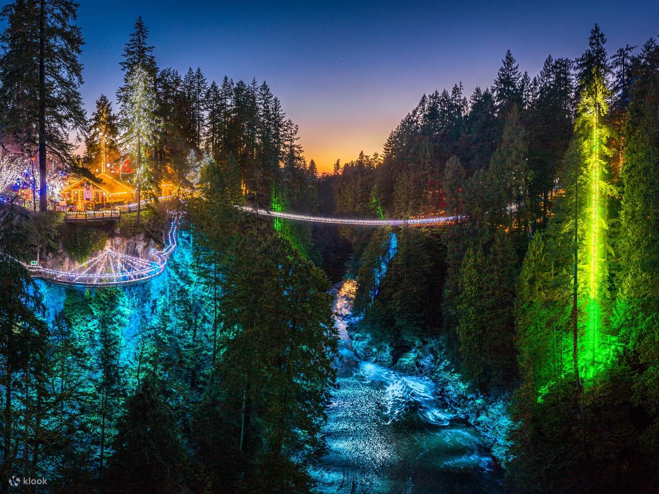 Entrada al Parque del Puente Colgante de Capilano en Vancouver