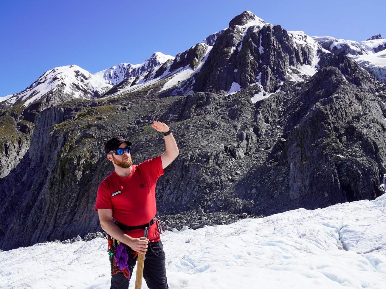 Rencontre au glacier Franz Josef