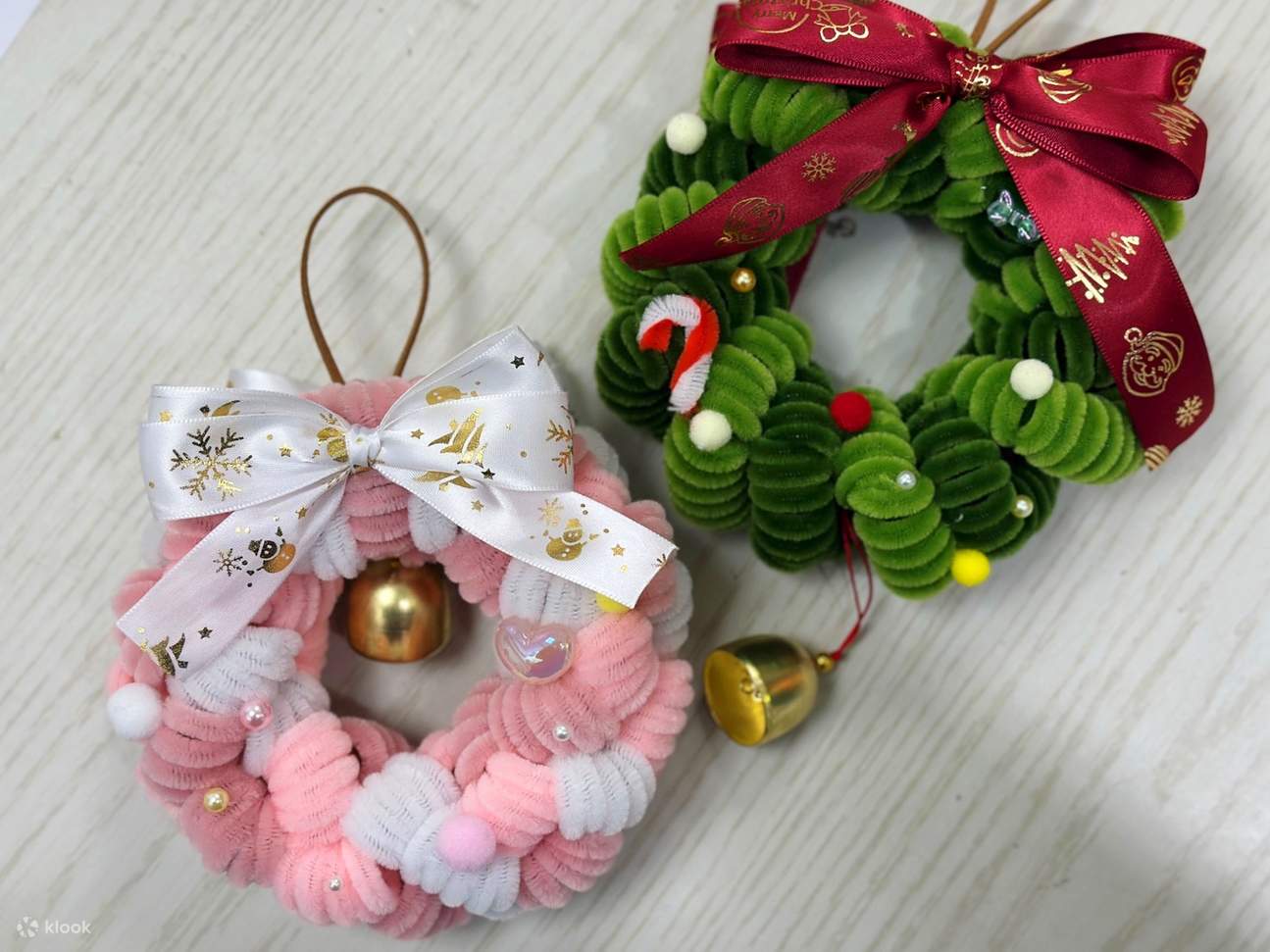 台北：扭扭棒花圈/圣诞树挂饰体验课