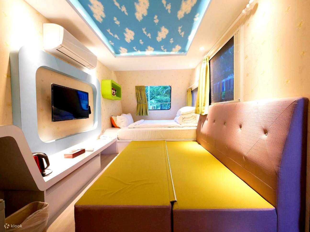 Inside the Family Camping Car for Four at Shih-Ching Garden Resort