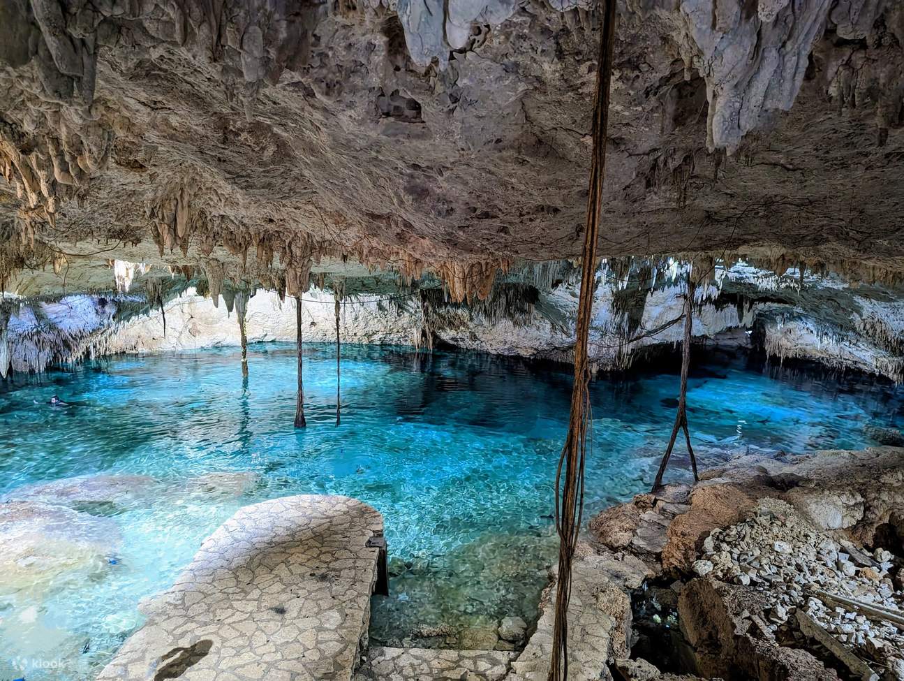 Скользите по тихим подземным бассейнам, где тишина пещер усиливает чувство восторга.