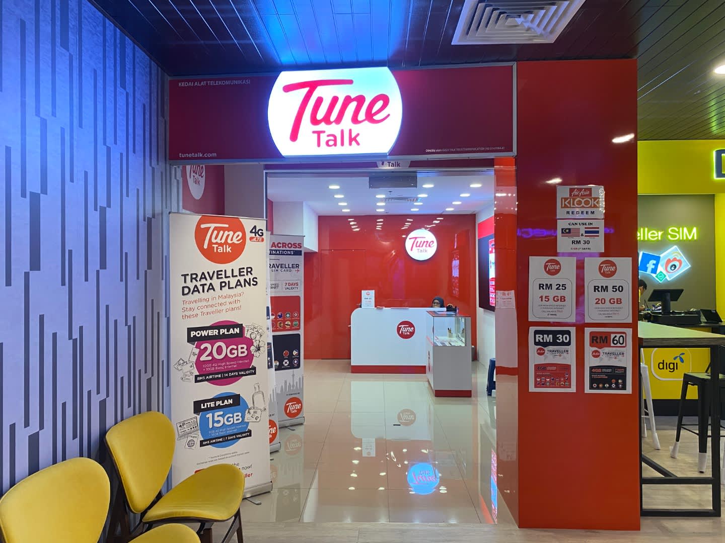 Tune Talk 4g Sim Card For Asia My Airport Pick Up Klook Malaysia
