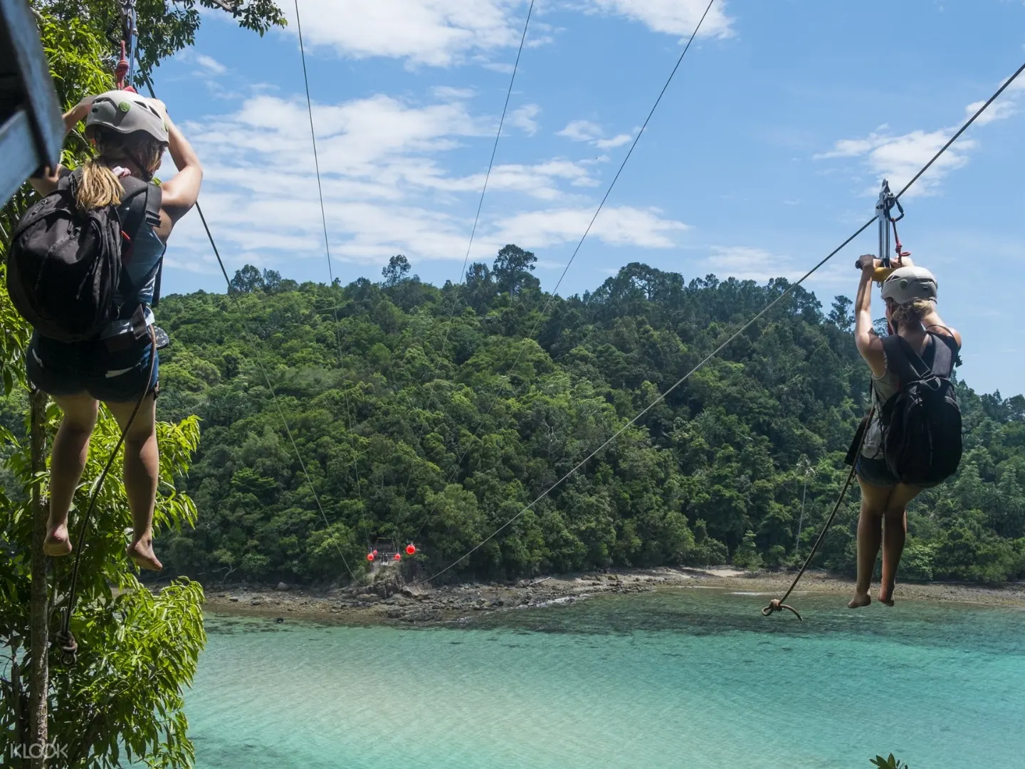 Coral Flyer Zipline Experience And Sapi Island Snorkeling In Kota