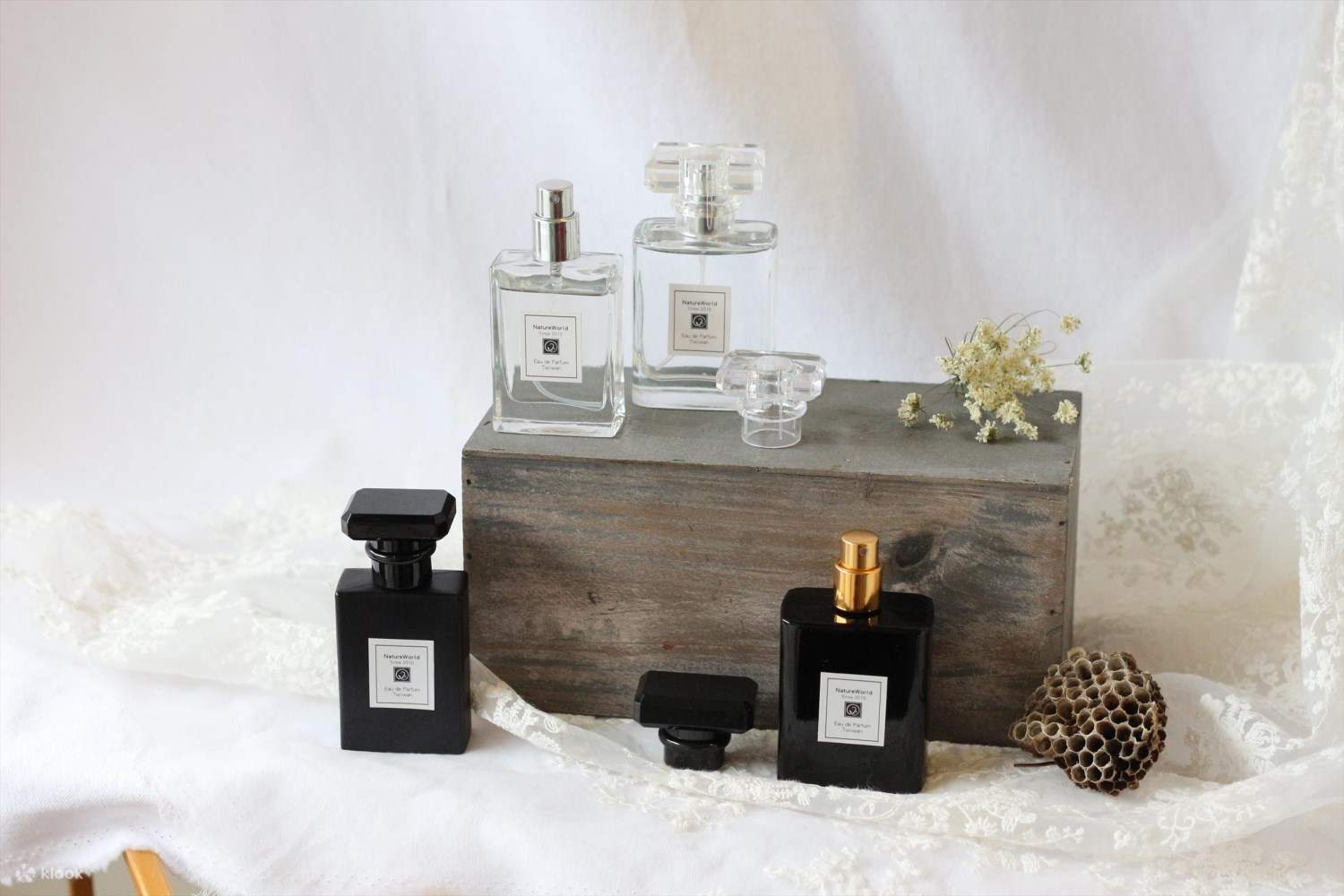 台北 原生態工作室 在家diy 現場體驗 經典香水五元素調香 擴香瓶 金箔香氛蠟燭diy 現場體驗需電話預約 Klook客路