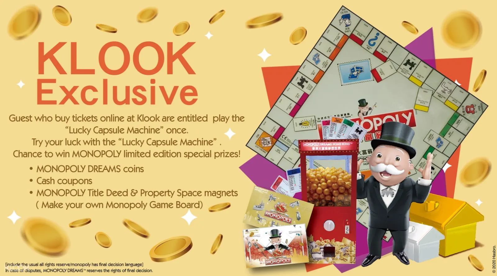 Monopoly Dreams Ticket In Hong Kong