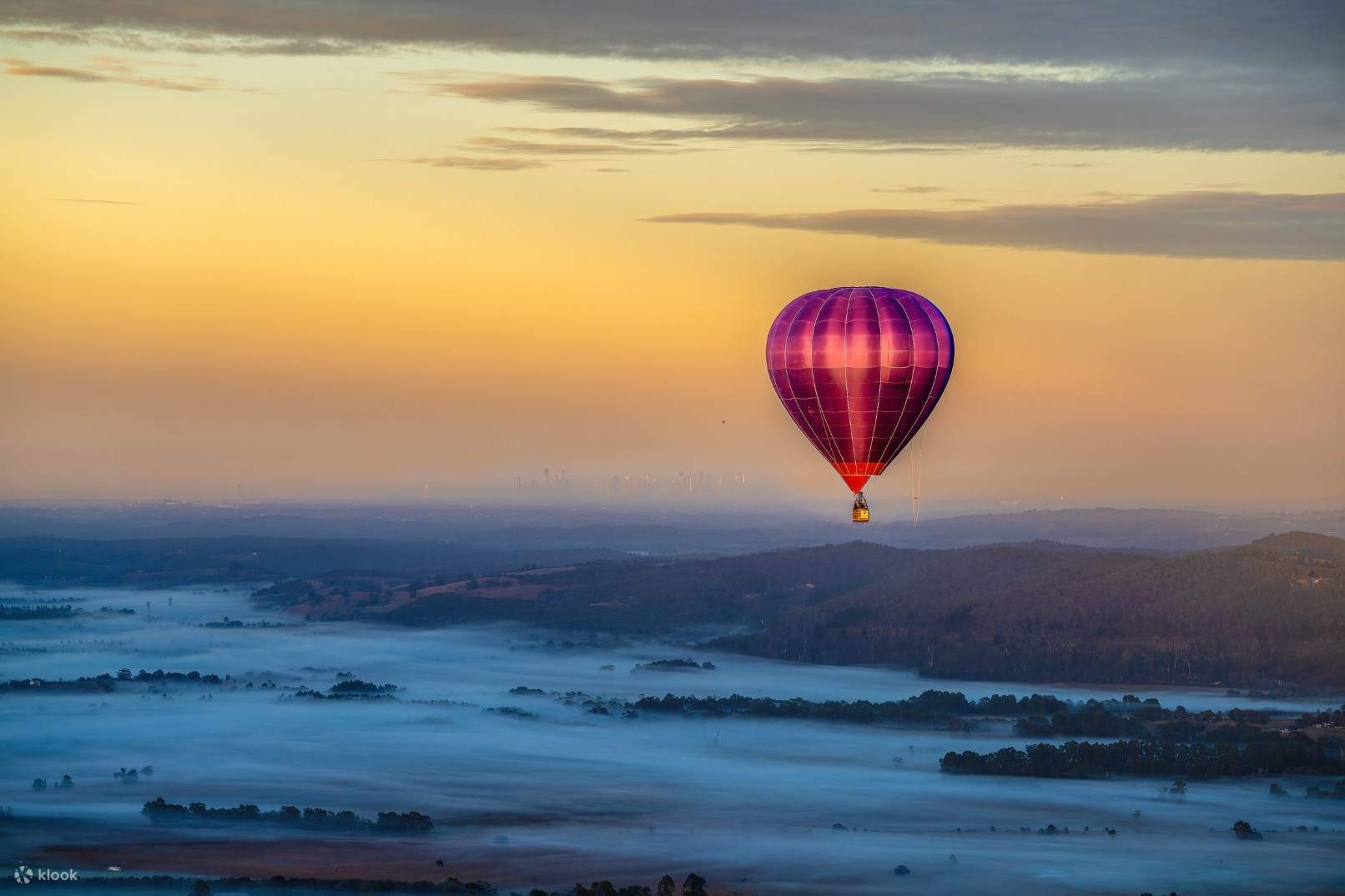 Hot air ballon yarra valley sale