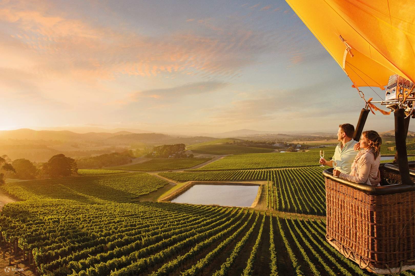 Hot air top balloon yarra valley