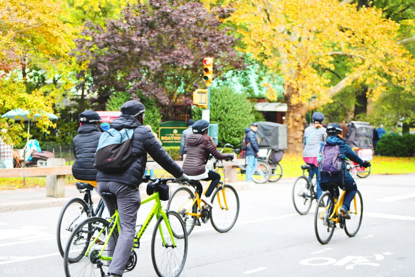 biking in central park