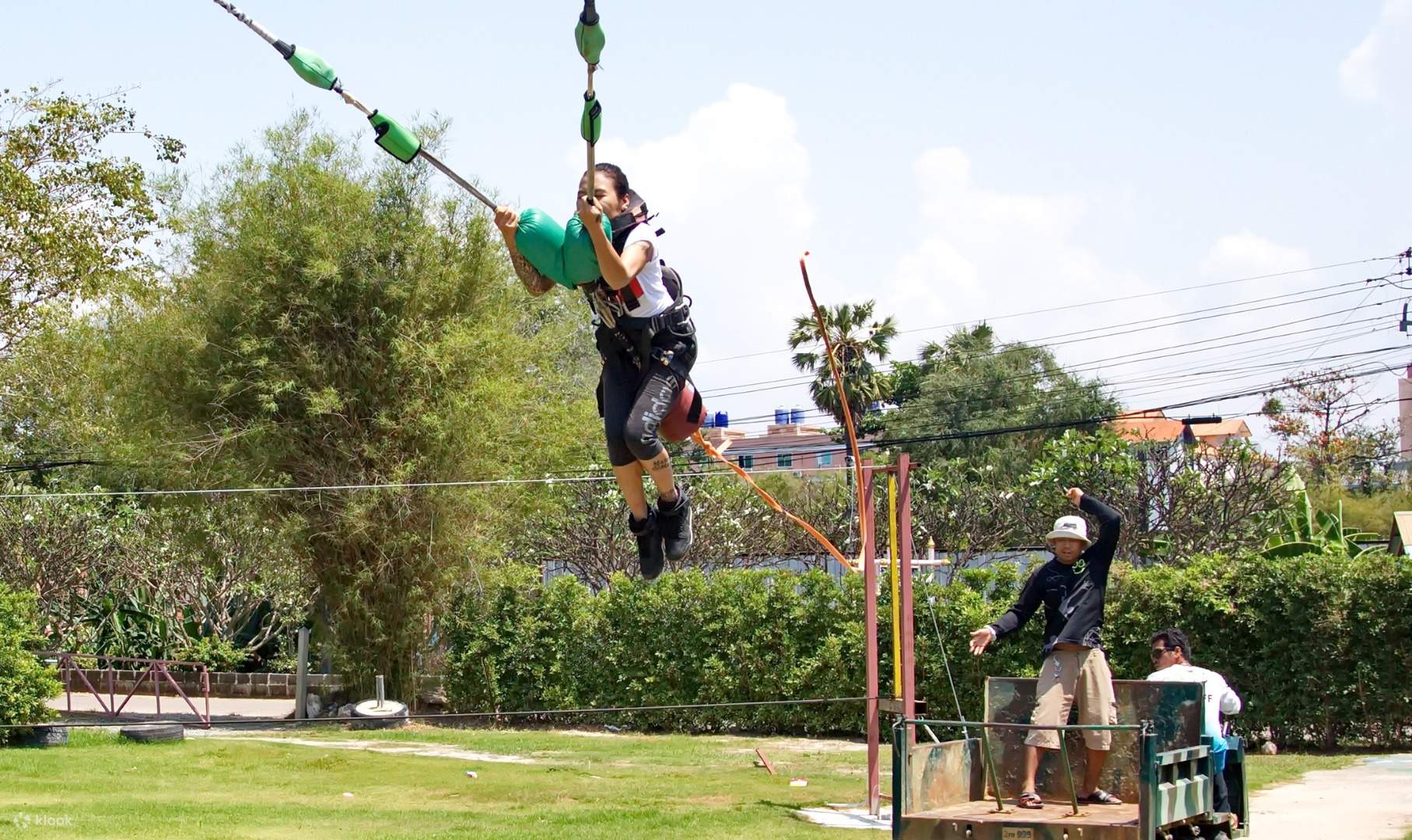 Human Slingshot and Bungy Jump at Sanook Park Pattaya Thailand Klook India