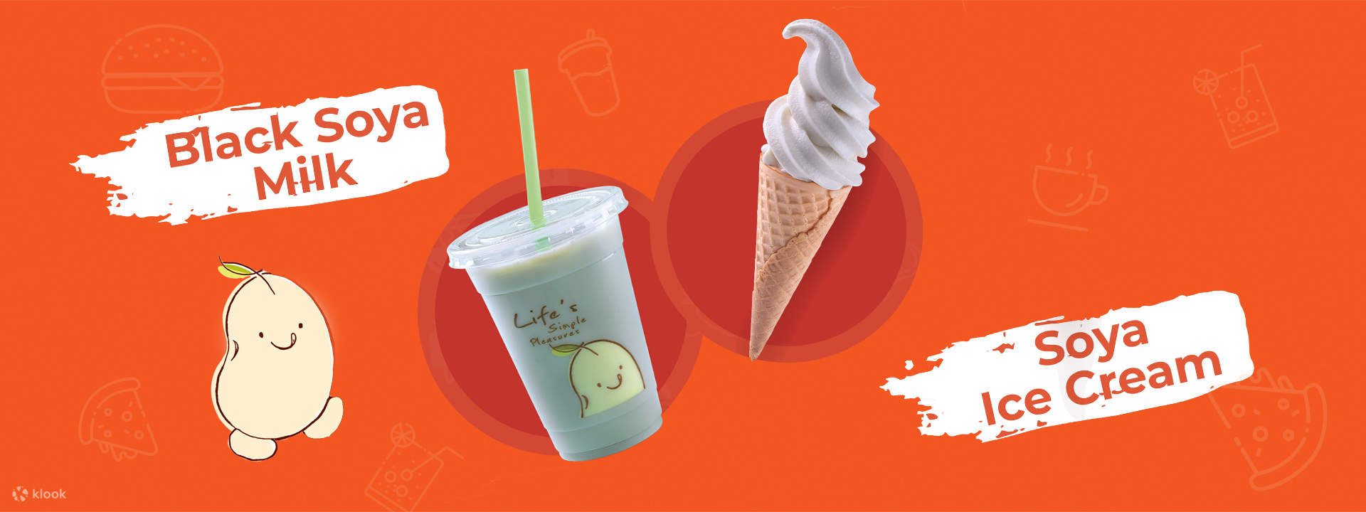 Mr Bean Soya Ice Cream and Black Soya Milk in Orchard, Singapore