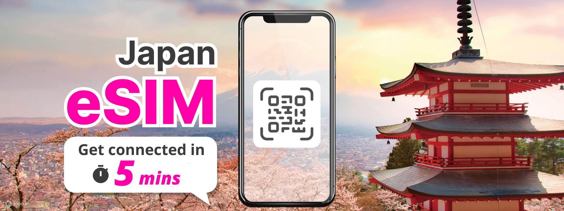 4G/LTE eSIM (QR Delivered via Email) for Japan from NTT / Sakura