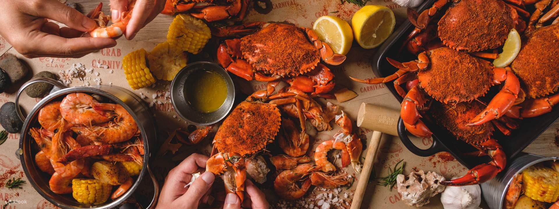 Gratis Satu Porsi Signature Shrimp Pasta di Crab and Claw Bangkok, Thailand